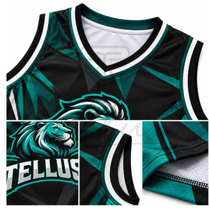 Camiseta de Baloncesto para Hombre al por Mayor, Unisex, Transpirable, Ecológica, Sublimada, de Poliéster, Uniforme Personalizado para Equipo - Product Image 4