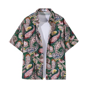 Camisa Hawaiana de Manga Corta para Hombre, Verano, Casual, Cómoda, Transpirable, Popelina Floral, Diseño Personalizado ODM, Estampado, Holgada, para Playa - Product Image 6