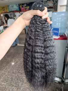 Extensions de cheveux de trame de peau droite crépue vietnamienne 100% cuticule non traitée alignée cheveux humains bruts tissage de haute qualité meilleur - Product Image 4