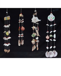 Carillon éolien artisanal en coquillages naturels écologiques, rideau perlé décoratif pour salon - Product Image 3