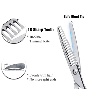 Tijeras de entresacar de acero inoxidable para peluquería profesional, herramienta de corte de pelo, tijeras de entresacar de 30 dientes para peluquería. - Product Image 4