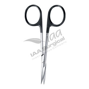 Tijeras Iris Profesionales con Recubrimiento Negro STR CVD, Acero Inoxidable Premium, Instrumentos de Precisión de Alta Calidad para Cirugía Plástica - Product Image 3