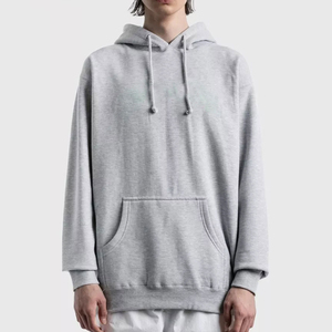 Sweat à capuche pour homme, coupe classique, 360g, 100% coton, molleton lourd, avec poche, imperméable et respirant, vêtements d'hiver - Product Image 3