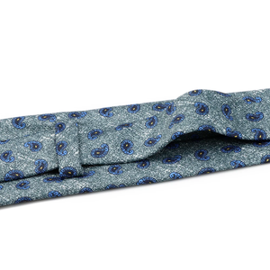 Men's Silk 9cm Wide Soft Smooth Ties Green <b>Navy</b> Blue Paisley Stripe Printed Necktie Wedding Party <b>Accessories</b> Gifts - Product Image 6
