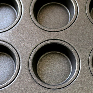 Compact 11 Cavity <b>Mini</b> Muffin Pan Bite Sized Cupcake Baking Tray Non-Stick Double-Sided Coating Heavy-Duty Carbon Oven Safe - Product Image 3