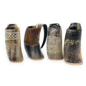 Trending African Natural Horn <b>Mug</b> And Glass Competitive Price Drinking Viking <b>Mugs</b> European Style Decorative Horn <b>Mug</b> From India - Product Image 1