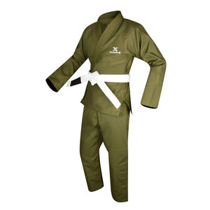 Uniforme de Karate Ligero, Lavado, Elástico y de Fácil Cuidado, 100% Algodón, Suave y Transpirable, Conjunto de Entrenamiento de Artes Marciales para Principiantes en Venta - Product Image 1