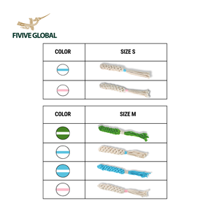 Juguete para perros de cuerda de algodón trenzada duradera con borlas que ayuda a limpiar los dientes, reduce el aburrimiento y promueve hábitos de masticación saludables. - Product Image 3