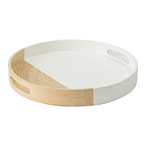 Trendy <b>Pastel</b> Color Spun Bamboo Tray Wholesale, Vietnam Handmade <b>Decorative</b> Serving Trays for Kitchen & Dining Tableware - Product Image 2
