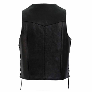 Gilet en cuir véritable de qualité supérieure pour motards (hommes/femmes) 2025 – Veste en cuir authentique pour hommes – Vente en gros - Product Image 6