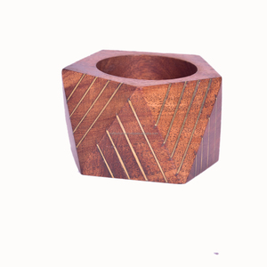 Unique Shape Design Mango Acacia Wood Napkin Ring Manufacturer and Exporter Table <b>Top</b> Wooden Napkin Ring Supplier - Product Image 1