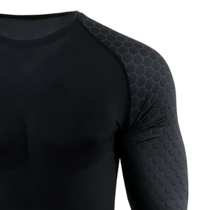 Customize Your Own Logo Sublimated Full Sleeve Rash Guard MMA Rash Guard BJJ Rash Guard Compression Shirt MMA Rashguard for Men - Product Image 3