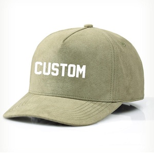 High Crown 5 Pane Hat Personality Suede Custom logo <b>Plain</b> Embroidered Outdoor Baseball <b>Cap</b> - Product Image 1