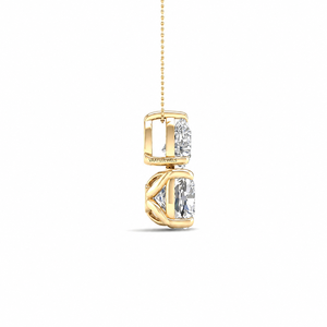 Vaayu Jewels Pear Cut & <b>Cushion</b> Cut In Yellow Gold Classic Style IGI Certified For Women's Engagement - Product Image 4