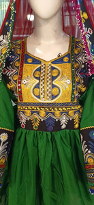 Premium Handmade Embroidered Luxury Vintage Afgani Kuchi <b>Dress</b> Festive Wear Traditional Ethnic Long Sleeve Afgani Kuchi <b>Dress</b> - Product Image 5