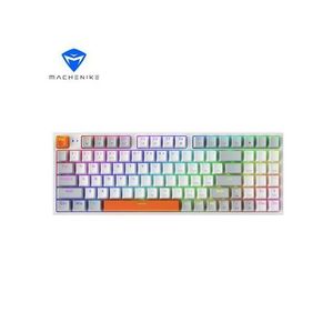 Tastiera Meccanica da Gaming Wireless K500 con 94 Tasti RGB, Tri-Modalità, Keycap in PBT, 20 Effetti Luminosi RGB, Batteria da 2500mAh, Switch Rossi, Bianca - Product Image 1