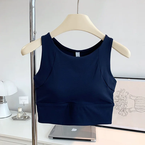 All-in-<b>one</b> Shock-proof Compact Sports Vest Running Breathable Full-<b>cup</b> Yoga Vest Gym Clothing Summer New Fitness Bra - Product Image 5
