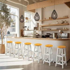 4GoodThings Recycled Plastic Eco-Friendly Bar <b>Stool</b> with Minimalist Design Steel Frame for Home Bar Hotel Farmhouse <b>Outdoor</b> Use - Product Image 4
