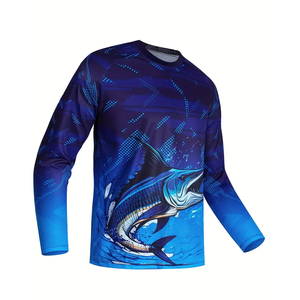 Nouveau T-shirt de pêche léger à manches longues pour homme, personnalisé par sublimation, respirant, UPF 50+, séchage rapide, le plus vendu 2026 - Product Image 1