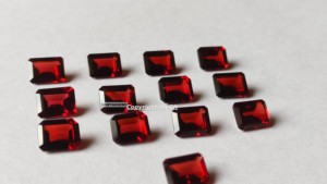 Lot de pierres précieuses en grenat naturel du Mozambique, taille octogonale, de 3x5mm à 7x5mm, grenat rouge de qualité AAA, pierres émeraude facettées, vente en gros - Product Image 3