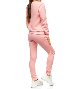 Conjunto Deportivo de Felpa para Mujer, 2 Piezas, con Logotipo Personalizado, 100% Algodón, Corte Regular, con Cordón Ajustable, Novedad 2026 - Product Image 4