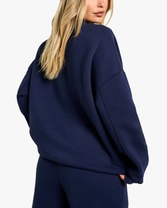 Custom Logo French Terry Streetwear Plain <b>Cropped</b> Full <b>Zip</b> <b>up</b> Cotton Hoodie for Women's Sweatshirt - Product Image 3