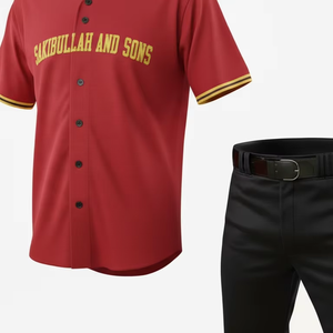 Premium Custom <b>Baseball</b> Uniform Men Women Breathable Lightweight Team Sports Jersey <b>Set</b> Wholesale Supplier - Product Image 2