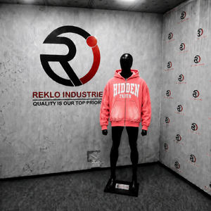 Sweat-shirt à capuche zippé rose oversize pour homme, motif 'Truth' imprimé, en molleton décontracté, avec poche avant à logo, pour l'automne - Product Image 3