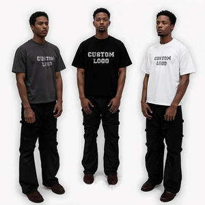 Camiseta de Alta Calidad para Hombre, Estilo Urbano, 300g, 100% Algodón, Corte Regular, Secado Rápido, Transpirable, con Logotipo Frontal - Product Image 4