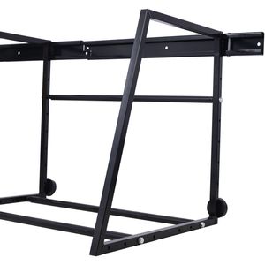 Étagère murale de garage noire réglable et robuste pour le stockage de plusieurs pneus – Étagères de garage haut de gamme - Product Image 3