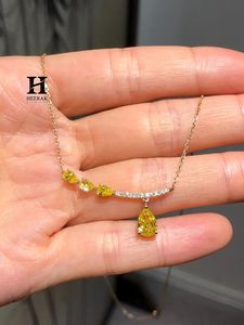 Collar con Colgante de Diamante Amarillo Corte Pera de Lujo, Joyería Fina de Oro Sólido, Collar con Diamante Certificado IGI/GIA - Product Image 5