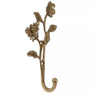 Antique Brass Wall Hooks Decorative Entryway Organizer Handmade Storage Solution For Modern <b>Rustic</b> Home Interiors - Product Image 1