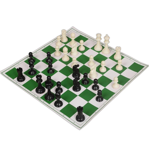 Tapete de Ajedrez Profesional de Calidad Excepcional, Compacto y Fácil de Transportar, con Piezas de Ajedrez para Juego Competitivo y Entrenamiento - Product Image 1