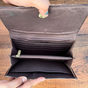 Cartera de piel de vaca auténtica hecha a mano, cartera occidental para tarjetas de crédito, cosida a mano, para mujer - Product Image 6