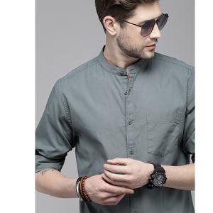 Chemises à manches longues pour hommes, de haute qualité, à revers, Design personnalisé, à boutons, nouvelle collection - Product Image 1