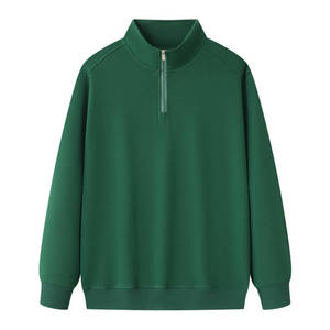 Sudadera deportiva al por mayor con media cremallera y cuello simulado para hombre, ideal para colecciones minoristas de ropa deportiva. - Product Image 5
