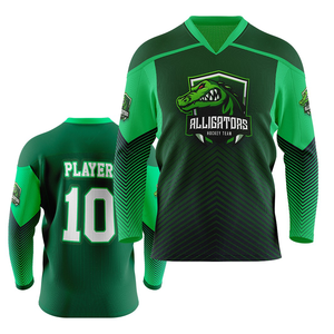 Camiseta de Hockey Clásica con Cuello de Encaje – Diseño Personalizado de Uniforme de Equipo 280g - Product Image 5