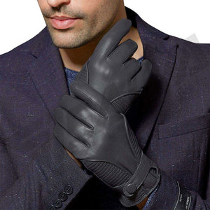 New Fashion Design Leather <b>Gloves</b> for Ladies Women Warm Winter Black Dressing Leather <b>Gloves</b> - Product Image 5