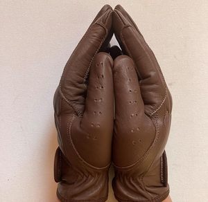 Gants d'équitation pour femmes 100% cuir véritable Marron, Beige, TAN et Noir - Product Image 4