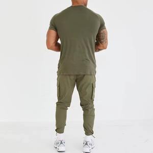 Camiseta Deportiva de Alta Calidad para Hombre, Ropa Deportiva Personalizada, Ajustada, de Algodón/Bambú, Manga 220g, Camisetas de Gimnasio para Hombre - Product Image 6