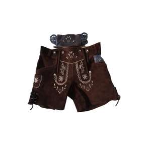 Lederhosen Bávaros para Hombre con Logotipo Personalizado Bordado, Servicio OEM, Estilo Oktoberfest, Gamuza Alemana - Product Image 3
