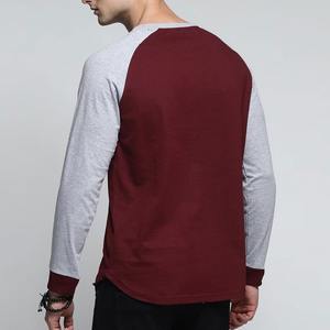 T-shirts personnalisés tendance et stylés pour hommes, t-shirts sur mesure en gros avec design, t-shirt homme confortable à manches longues en molleton doux - Product Image 3