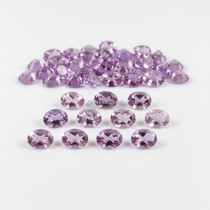 Piedras Preciosas Sueltas de Amatista Rosa Natural, Facetadas Ovaladas, 6x8mm, Calibradas, Amatista Rosa de Francia, Lote al por Mayor para la Fabricación de Joyas - Product Image 2