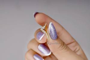 Modern Curved Wedding Band Chevron <b>Stacking</b> <b>Ring</b> Yellow <b>Silver</b> Curved Wedding Band Moissanite Diamond <b>Stacking</b> <b>Ring</b> Lab Diamond - Product Image 4
