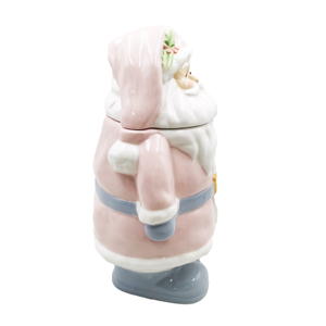 Tarro de Galletas de Cerámica Rosa Personalizado al por Mayor, Precio de Fábrica, Recipiente de Porcelana de Grado Alimenticio para Regalos Navideños, Proveedor - Product Image 1