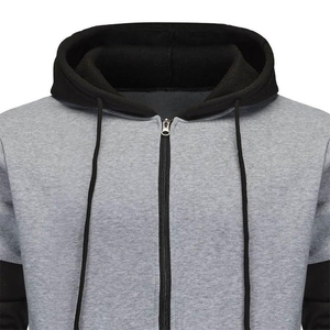 Sudadera con capucha completa personalizada para hombre – Sudadera con capucha de algodón de alta calidad, color sólido, con cremallera, cómoda, estilo urbano, OEM y de marca privada - Product Image 3