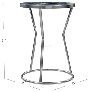 Table d'appoint en métal de forme unique avec cadre décoratif artistique, design de meubles de luxe pour la maison, Zahid Exports - Product Image 2