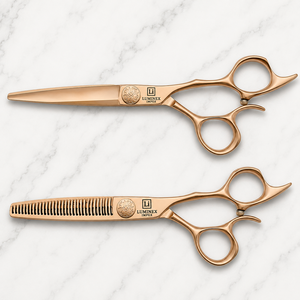 NYBL-55 5.5inch Straight <b>Left</b>-<b>handed</b> <b>Scissors</b> JAPAN 440C Sharp 58-59HRC Hardness Stainless Steel Handle Barber Shears Hair 28 - Product Image 2