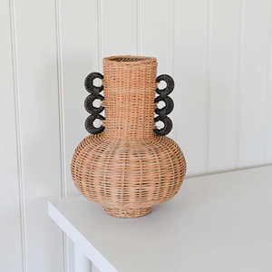 Rattan Urn <b>Vase</b> Handmade Wholesale Manufacturer Natural Woven Rattan Decorative Home Decor Accessories - Product Image 1