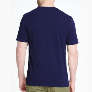 Camisetas de manga corta con cuello redondo de color puro, camisetas de algodón de alta calidad para hombre, en venta en línea a precio económico. - Product Image 2